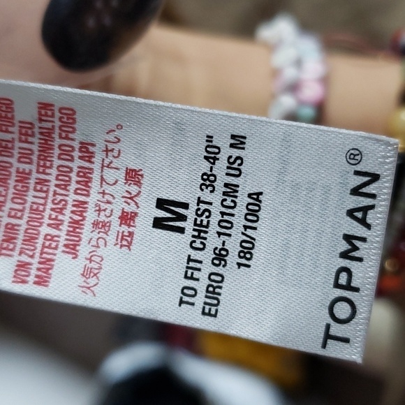 TOPMAN button down trench coat with pockets size medium new with tags - Picture 12 of 17